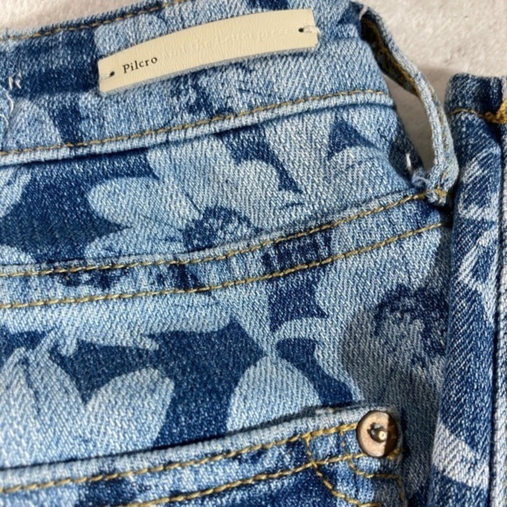 Pilcro Vintage Woman’s Slim Boyfriend Flower Print Jeans - Picture 5 of 8